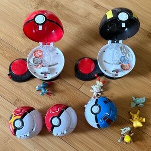 Pokémon surprise attack balls and Pokémon throw n’ pop balls